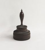 Lignum vitae masonic mallet, circa 1840, Victoria & Albert possibly their wedding, 20cm high