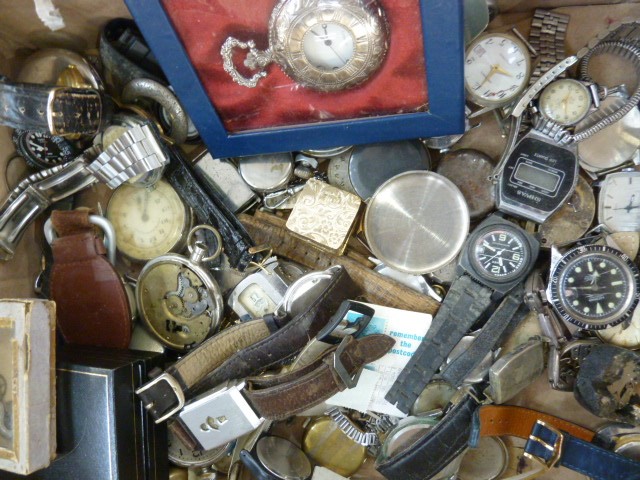 Quantity wristwatches, pocket watches and partsCondition Reportmore images - Image 3 of 3