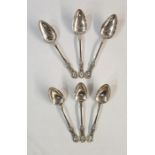 Set of six Georgian Kings pattern tablespoons, Glasgow 1825, maker John Mitchell, 14oz approx.