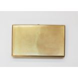 20th century 9ct gold cigarette case, 210g  no engravings Condition ReportNo inscriptions , initials