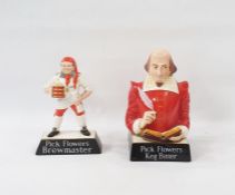 Two Carltonware pottery advertising figures "Pick Flowers, Brewmaster", man with foaming jug of