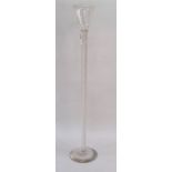 Tall airtwist glass, 44cm high approx  Condition Report no visible defects