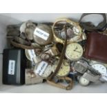 Various modern and old wrist and pocket watches