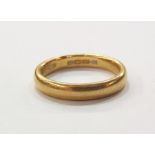 22ct gold wedding ring, 6g approx
