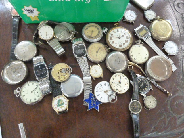 Quantity wristwatches, pocket watches and partsCondition Reportmore images - Image 2 of 3