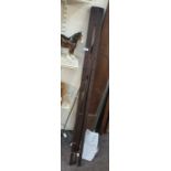 Hatherley folding easel, stamped 'Hatherley Easel Patent'. one hinge cracked