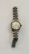 Lady's Rolex Oyster Perpetual Datejust stainless steel wristwatch, numbered to reverse of strap