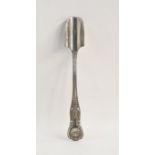 George V silver Kings pattern Stilton scoop, London 1927, 3.4ozt  Condition Report.