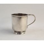 George VI silver child's christening mug by Walker & Hall, Sheffield 1946, 2.7ozt