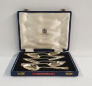 Set of six 20th century silver teaspoons, (possibly fruit/grapefruit spoons) Sheffield 1962 by