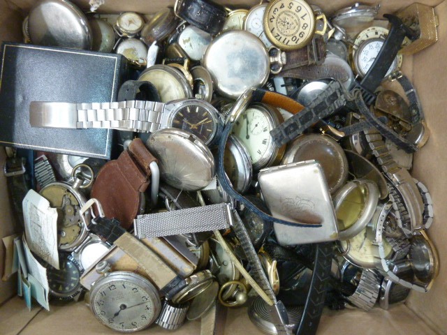 Quantity wristwatches, pocket watches and partsCondition Reportmore images