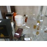 Assorted perfume bottles to include examples by Cartier, Veritas perfume bottle, Erpege eau de