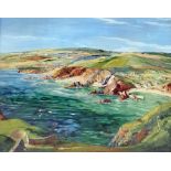 Donald Greig (1916-2009)  Oil  Coastal landscape, 41.5cm x 52cm