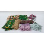 Large quantity of various trimmings including embroidered, beaded, a large piece of green sequin