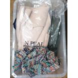 Two N Peel cashmere jumpers, assorted 1980's clothes including Missoni and other items (1 box)