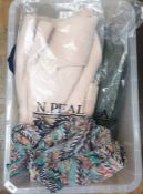 Two N Peel cashmere jumpers, assorted 1980's clothes including Missoni and other items (1 box)