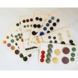 Quantity of mid 20th century bakelite buckles and assorted vintage buttons (some on a card)