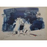 Pam Williams (20th century)  Limited edition colour print "The Van Over There", 2/100, signed in