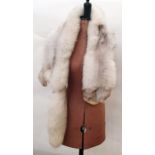Long double-sided Arctic fur stole and various mink tippets