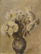 W.G. Scott-Brown 'Bill' (1897-1987) Acrylic on panel White Daisies, signed lower left, bears label