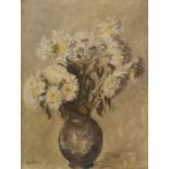 W.G. Scott-Brown 'Bill' (1897-1987) Acrylic on panel White Daisies, signed lower left, bears label