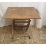 20th century Meredew furniture, square topped folding coffee table
