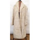 White coney full-length coat and a vintage cream cape (2)