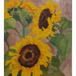 J. Trotter Watercolour Sunflowers, signed lower right, 50 x 40cmCondition ReportPicture is framed.