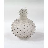 Lalique Cactus pattern scent bottle and stopper, circa 1928, mark to base 10.5cm  - there is