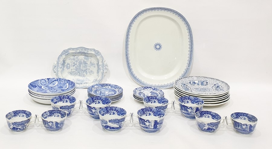 Quantity of Spode 'Italian' pattern teaware, four Spode Blue Room  Collection 'Sunflower' pattern