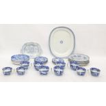 Quantity of Spode 'Italian' pattern teaware, four Spode Blue Room  Collection 'Sunflower' pattern