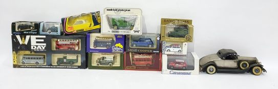 Two boxes of assorted mixed model vehicles to include Corgi Toys Heinkel model 233, etc