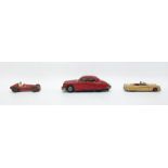 Startex Jaguar 2-4 together with Dinky Toys 'Packard' and Dinky Toys 'Alfa-Romeo' (3)