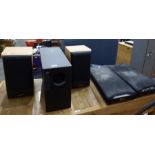 Bose speaker, pair Heybrook speakers and pair of Sequence speakers (5)