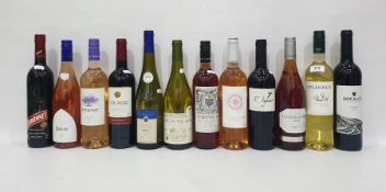 Eleven bottles of assorted wines to include Guia Reai Rioja; Il Fagiano Vino Rosso (2014); MAcon-