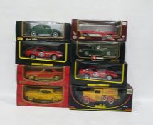 Assorted cars including a Prestige Solido example Ford Pickup with Kodak Livery, a Giodi Ferrari