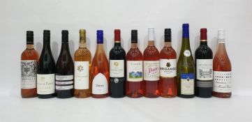 Twelve bottles of assorted wines to include Chateau La Rose Gadis (2015); Chateau de Panery, Cotes