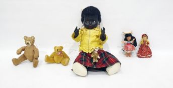 Quantity of foreign costume dolls, diecast vehicles, Pedigree black plastic doll, Christmas