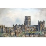 20th century Watercolour drawing. Cathedral 24 x 37 cms