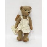 Robin Rive limited edition 'Katherine' bear in brown natural mohair, in memory of Katherine Hepburn,