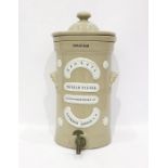 Silicated Carbon Filter Co Ltd stoneware water filter inscribed 'Kaolava Needle Filter, Silicated