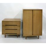 20th century bedroom suite by Stag to include dressing table unit, chest of three drawers and two