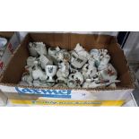 Large quantity of crested china including fish wit