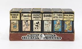 Mickey Mouse library of games, six volumes of smal