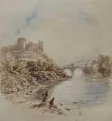 19th century English school Watercolour drawing Fi