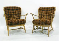 Pair of mid-20th century Ercol armchairs