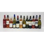 Twelve bottles of assorted wines to include Domaine de L'Arca Cotes du Roussillon (2013); Chateau