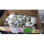 Quantity of crested china including Arcadian torto