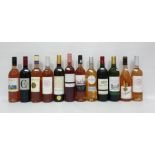 Twelve bottles of assorted wines to include Chateau de Roquerbrune Bordeaux (2009); Cedrus Malbec (