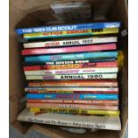 Box of assorted children's books and annuals to include Action Annual 1981, etc